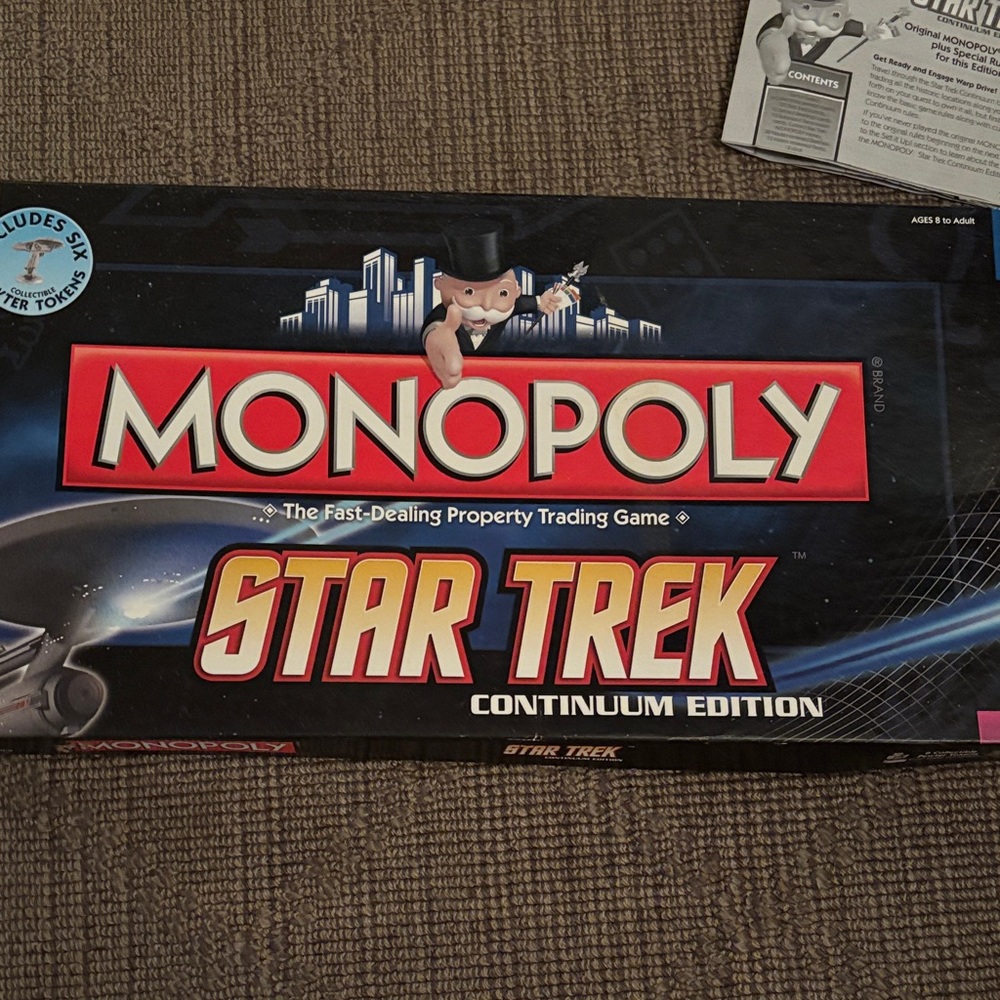 Monopoly Star Trek Continuum Edition Board Game